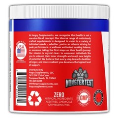 Monster Test 120ct Testosteron Booster + 100% Creatine Monohydrate Powder 300g