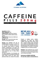Caffeine Tablets 200mg – Extra Strong Energy Pills – 100% Pharmaceutical Quality
