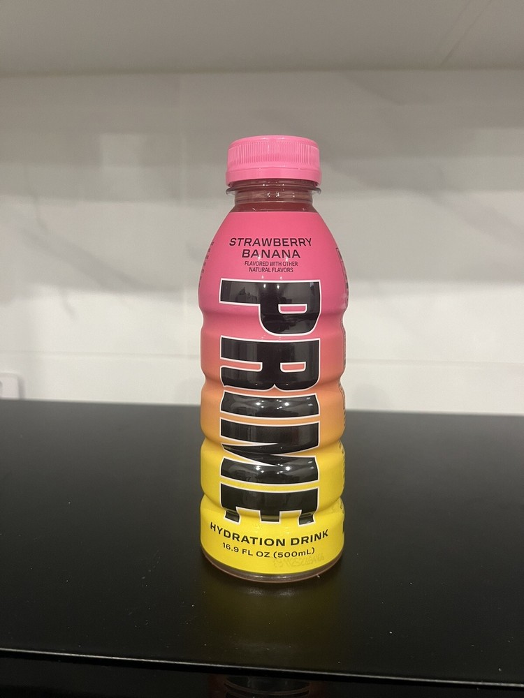 1 X 500ML BOTTLE PRIME HYDRATION STRAWBERRY BANANA DRINK READY TO SHIP✅✅✅