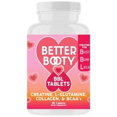 Better Booty BBL Tablets – Creatine for Booty Gains & Muscle Building Glute B…