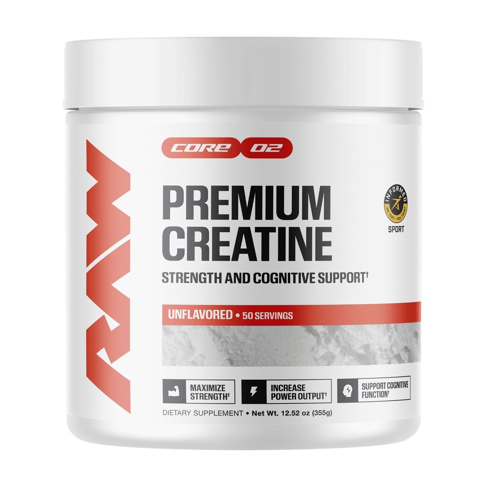 Essential 100% Pure Creatine Monohydrate Powder, Unflavored, 50 Servings