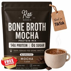 Rae Basics Mocha Bone Broth 26 Servings