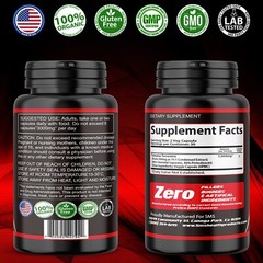 TRIBULUS TERRESTRIS 96% SAPONINS EXTRACT MUSCLE WORKOUT SUPPLEMENTS 120 Capsules