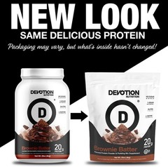 Devotion Nutrition Protein Powder – Brownie Batter Original (2lbs)