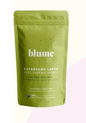 Blume SUPERFOOD LATTE BLEND 3.5 oz (25 Ser) Matcha Coconut Flavor BEST BY 08/26