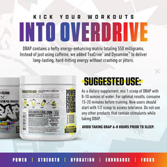 DBAP Extreme High Stim Pre-Workout Powder | 400Mg Caffeine | Beta Alanine, Betai