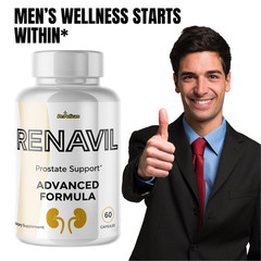 Renavil- Prostate Support- 3 Bottles- 180 Capsules