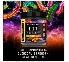 Beyond Raw – LIT V2 Pre-Workout – Gummy Worm (30 Servings)