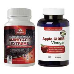 Amino Acids Muscle Support Supplement & Apple Cider Vinegar Weight Management