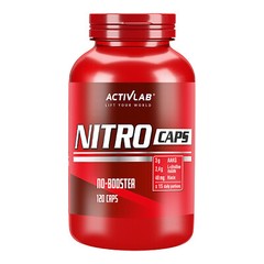 NITRO CAPS 120Caps Pre-Workout Booster Nitric Oxide L-Arginine Citrulline Malate
