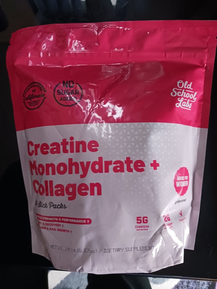 Old School Labs Creatine Monohydrate + Collagen 30 Packs, 243 Gramm