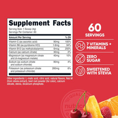 Electrolyte Complex Powder (60 Servings, Fruit Punch) – Hydration Supplement Dri