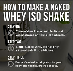 NAKED Vanilla Whey Isolate Protein, Grass-Fed, 24 Servings