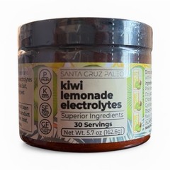 Santa Cruz Paleo Electrolytes Powder Kiwi Lemonade Non-GMO 30 Servings 5.7oz