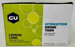 New GU Hydration Electrolyte Drink Taps – Lemon Lime (8 tubes per case)