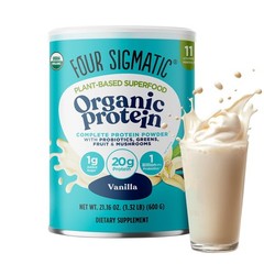 11/26 Four Sigmatic Organic Vegan Protein Powder | 18g Plant-Based Protein per S