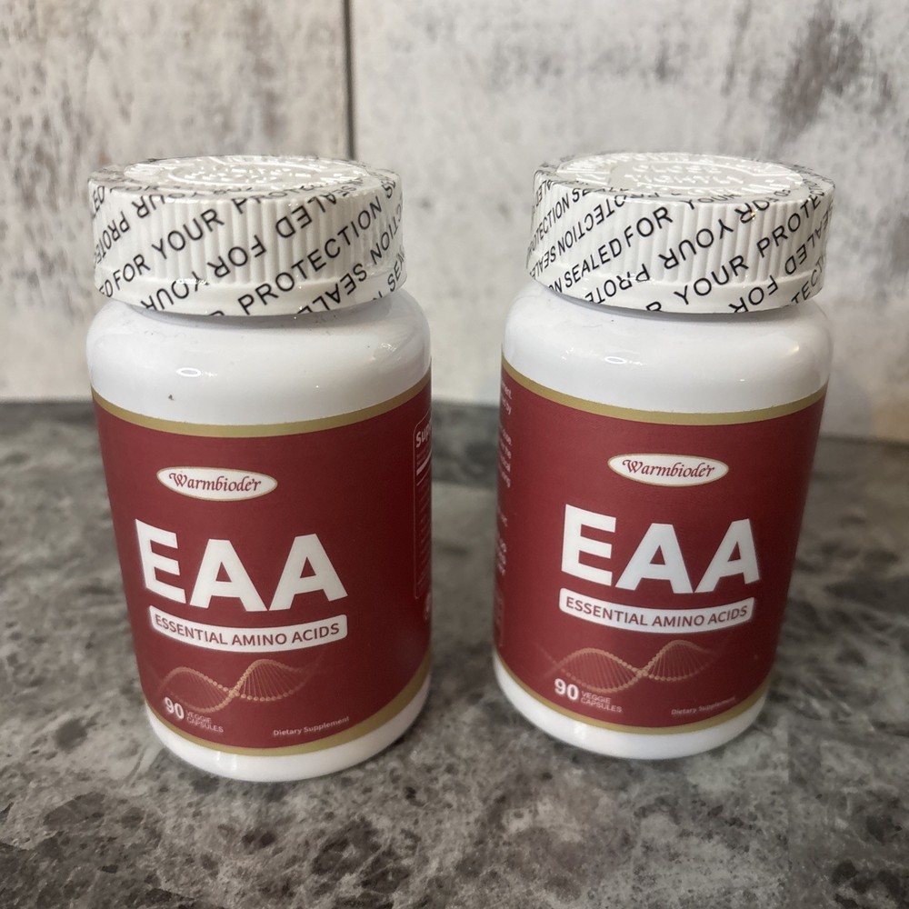 2-Essential Amino Acids Supplement EAA – High Potency 180 Capsules