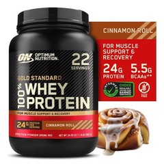 Optimum Nutrition Gold Standard 100% Whey Protein, Cinnamon Roll, 1.5 lb – NEW!!