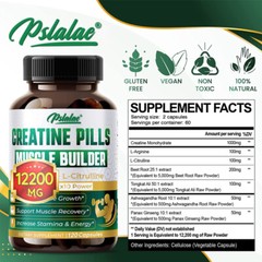 Creatine Monohydrate – Energy & Endurance, Muscle Health, Testosterone Booster