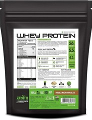 Zenith Nutrition Whey Protein With Enzymes Rich Chocolate Flavor 1 Kg
