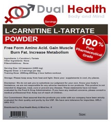 L-CARNITINE 250g (8.8oz) Tartrate Powder Diet Weight Loss Memory Muscle Recovery
