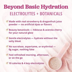 Hydration Lemonade Electrolyte Powder Drink Mix – Strawberry Dragonfruit
