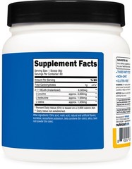 Nutricost BCAA 2:1:1 Powder (Orange Mango) 60 Servings – 6G Per Serving