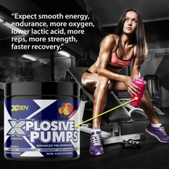 2 Pack Pre-Workout Powder Bucked up Pump Supplement Energy 100 Servings FP