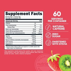 Nutricost Energy Complex (Strawberry Kiwi) (60 Servings) – Clean Energy Powder