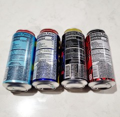 Limited Edition Megaman Sonic Pacman Pewdipie GFuel Energy Drink Can 16oz 4 pack