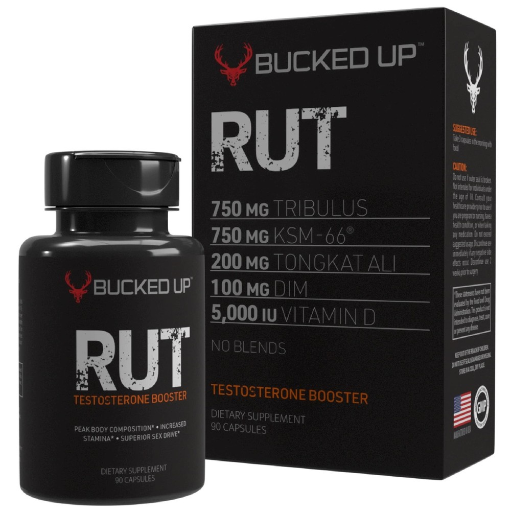 Bucked Up RUT – Testo Booster – Best All-Natural Test Formula for Men – Energ…