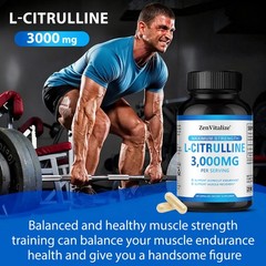 High Potency L-Citrulline Supplement 30~120CT,Endurance&Muscle Recovery for Gym