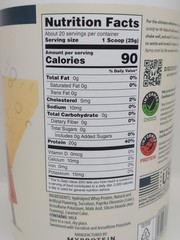 Raw Whey Isolate Protein Powder, Cookies and Cream 25 Servings Net Wt 30.86 oz