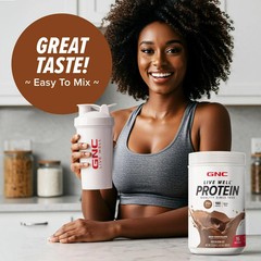 GNC Live Well Whey Protein Powder 25g Rich Chocolate, GF, No Sugar, 16 servings