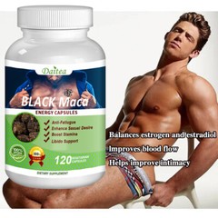 Black Maca Capsules | 30 To120 | Red, Yellow, Black Maca | Enhance Endurance