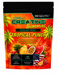 Creatine Gummies – Sugar Free – Tropical Punch – 40 Servings