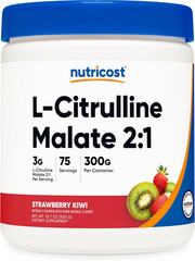 Nutricost L-Citrulline Malate 2:1 (300 Grams) (Strawberry Kiwi)