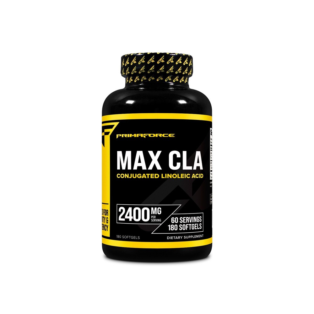 PrimaForce Max CLA Supplement, 180 Softgels, 60 Servings, 2400 mg Per Serving