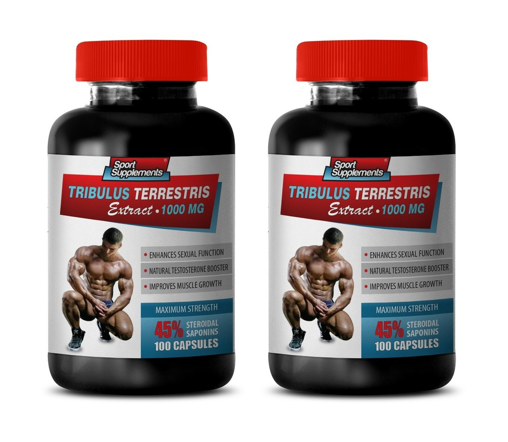 mens pills TRIBULUS TERRESTRIS 45% male enhancement 2 Bottles 200 Caps