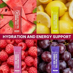 Hydration Mix Sport Drink Powder Sugar Free Essential Electrolyte 20 Sachets
