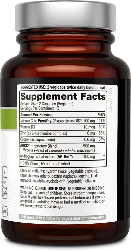 Premium AHCC Complex – Immunocomplex Includes AHCC Mushroom Extract, Vitamin …