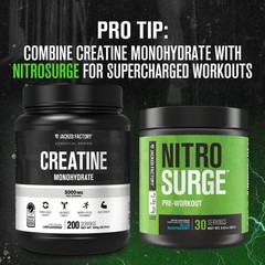 Creatine Monohydrate Powder 1000g – 5g Daily Creatine Supplement for Men and Wom