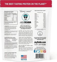 Jay Robb Whey Isolate Protein Powder – Keto, Low Carb, Gluten Free