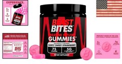 Creatine Infused Gummies – 5g Creatine Monohydrate, 75 Strawberry Gummies