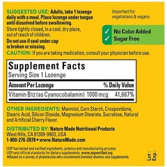 Nature Made Sublingual Vitamin B12 1000 mcg 50 Lozenges
