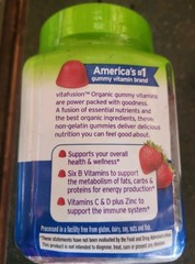 Vitafusion Men’s Multivitamin Organic Gummies Strawberry Flavor 90ct