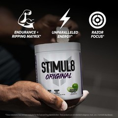 STIMUL8 Original Pre Workout Energy Supplement for Men and Women 300mg Caffeine