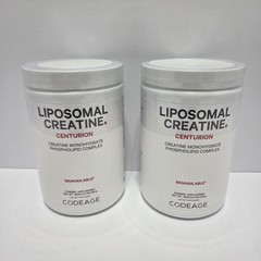 2x Codeage – Centurion – Liposomal Creatine Powder, Unflavored, 1 lb (455 g)