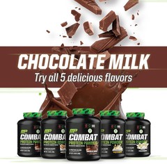 MusclePharm Combat Protein Powder Chocolate Milk 25g Protein 4.2lb