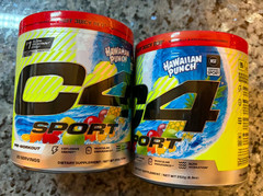 Cellucor C4 Sport Hawaiian Punch Pre Workout 8.9oz 20 Servings 2 Pack EXP 8/2027